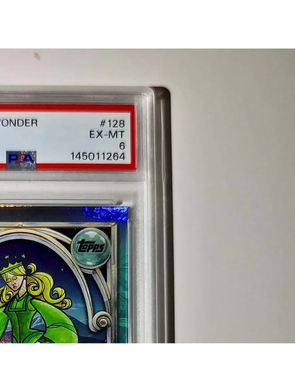 Enchantress 2025 Topps Disney #128 Diamond Card Beauty and the Beast PSA 6